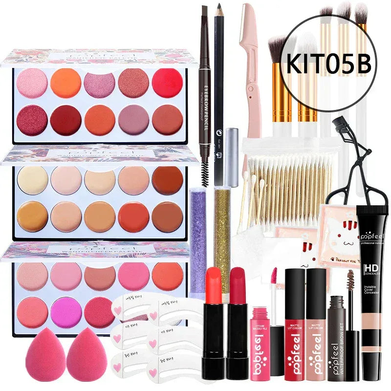 Professional Makeup Kit: All-in-One Salon-Quality Set for Beginners Professional Makeup Kits KIT05B Tidesmit