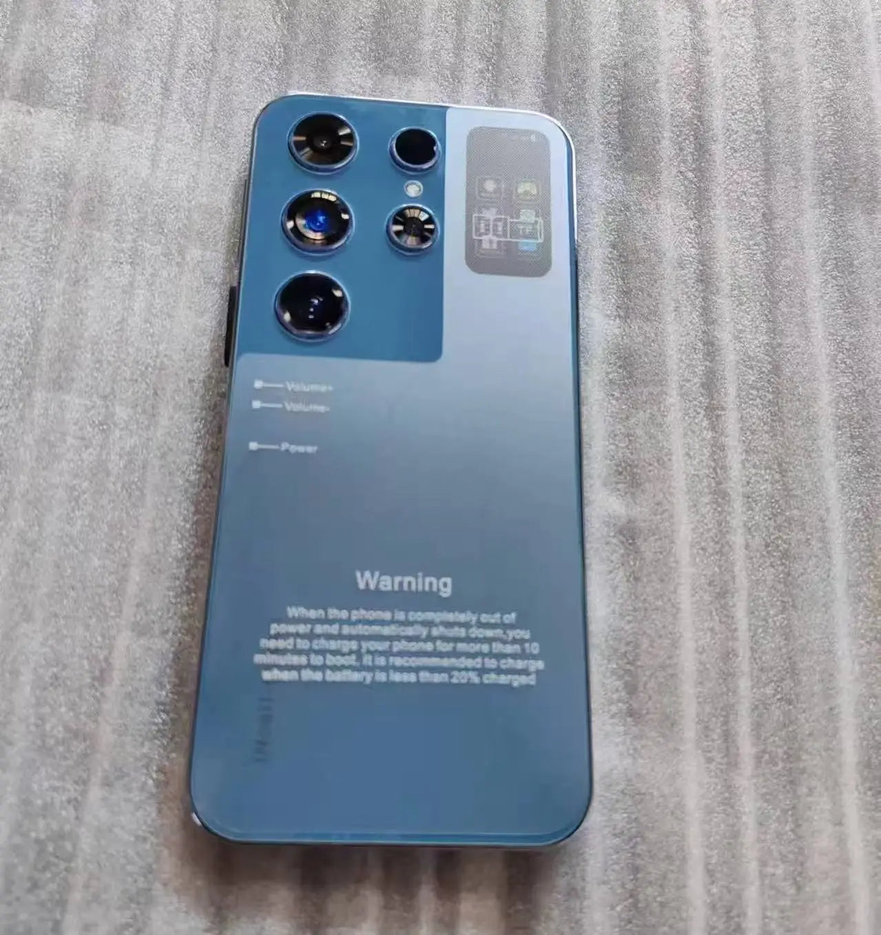 S25 Ultra 5G Smartphone 16GB - 6.6 Inch AMOLED Unlocked Mobile Blue 2 g Tidesmit