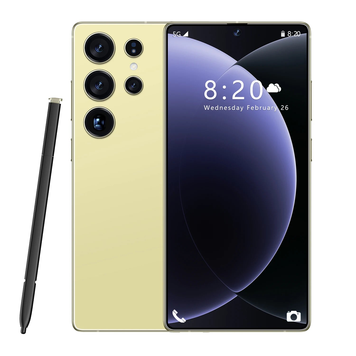 S26 Ultra 5G Smartphone: 16GB RAM, 1TB Storage & AMOLED Display Gold 16g Tidesmit