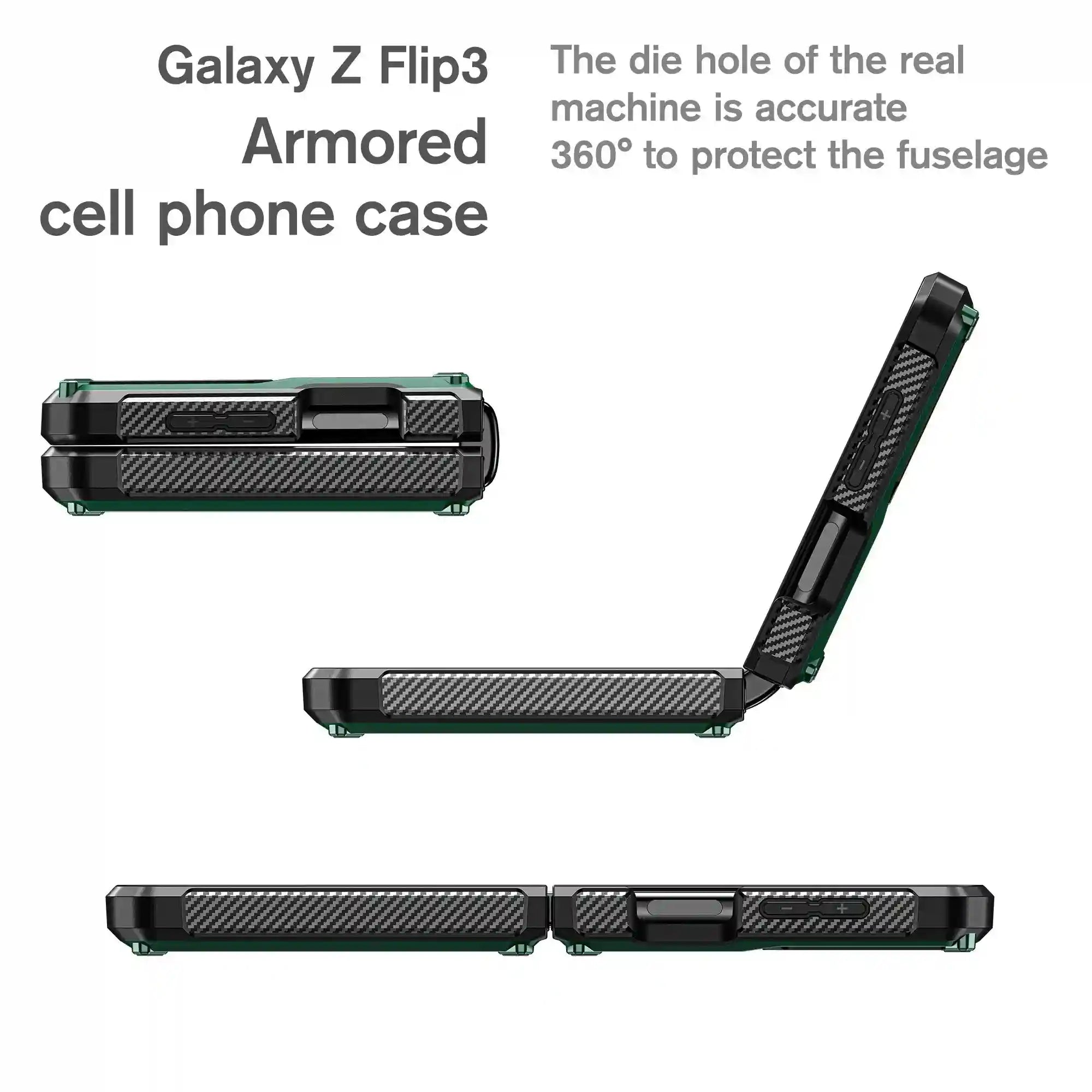 Galaxy Z Flip 4 Screen Protector Case - Shockproof Slim PC Cover Tidesmit