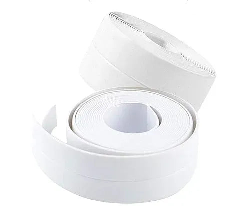 White double-sided bathtub corner sealing tape roll, waterproof mold seal strip