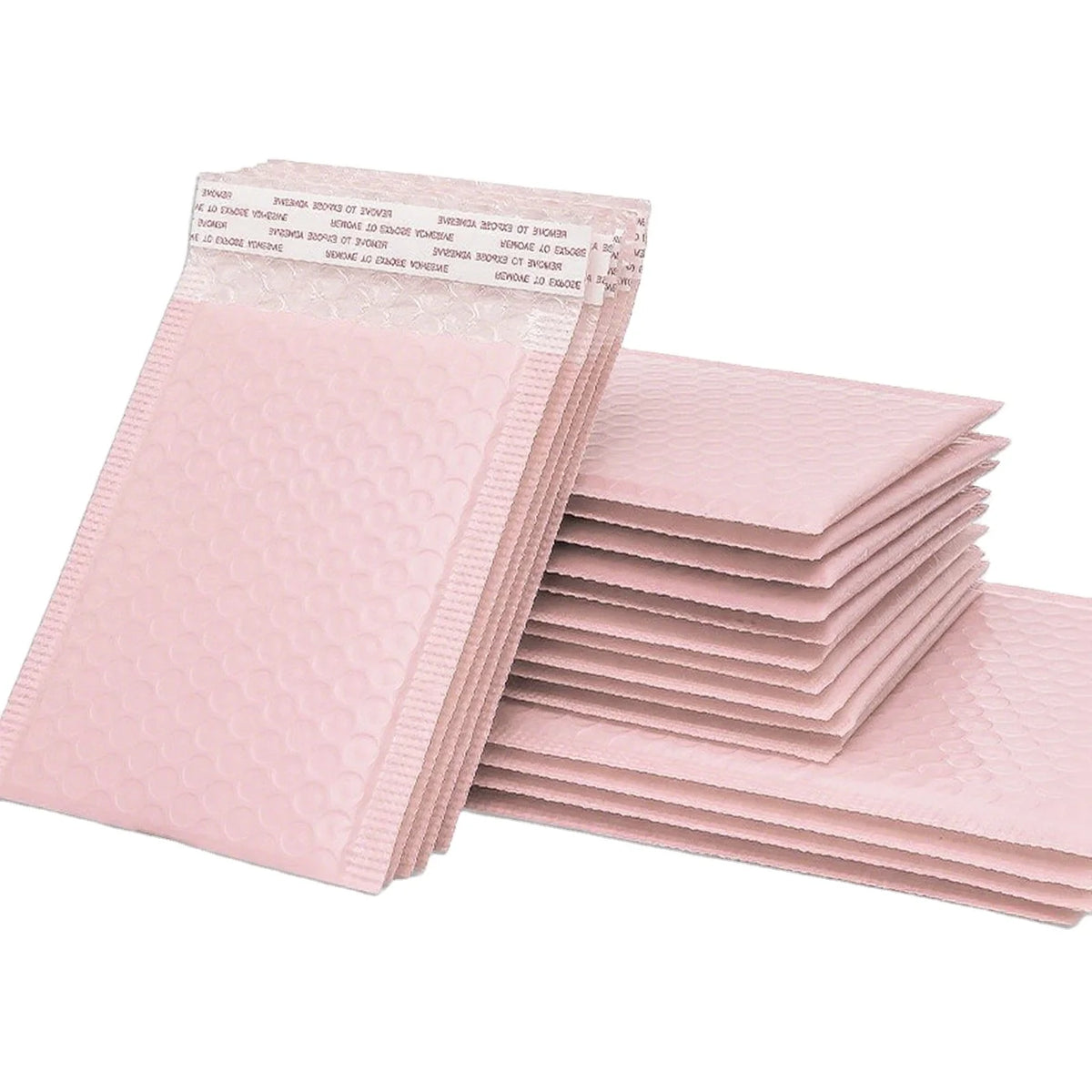 Cheap Personalized Logo Custom Print Compostable Pink Self Seal Mailing Shipping Packaging Poly Air Bubble Bags Mailer Envelope