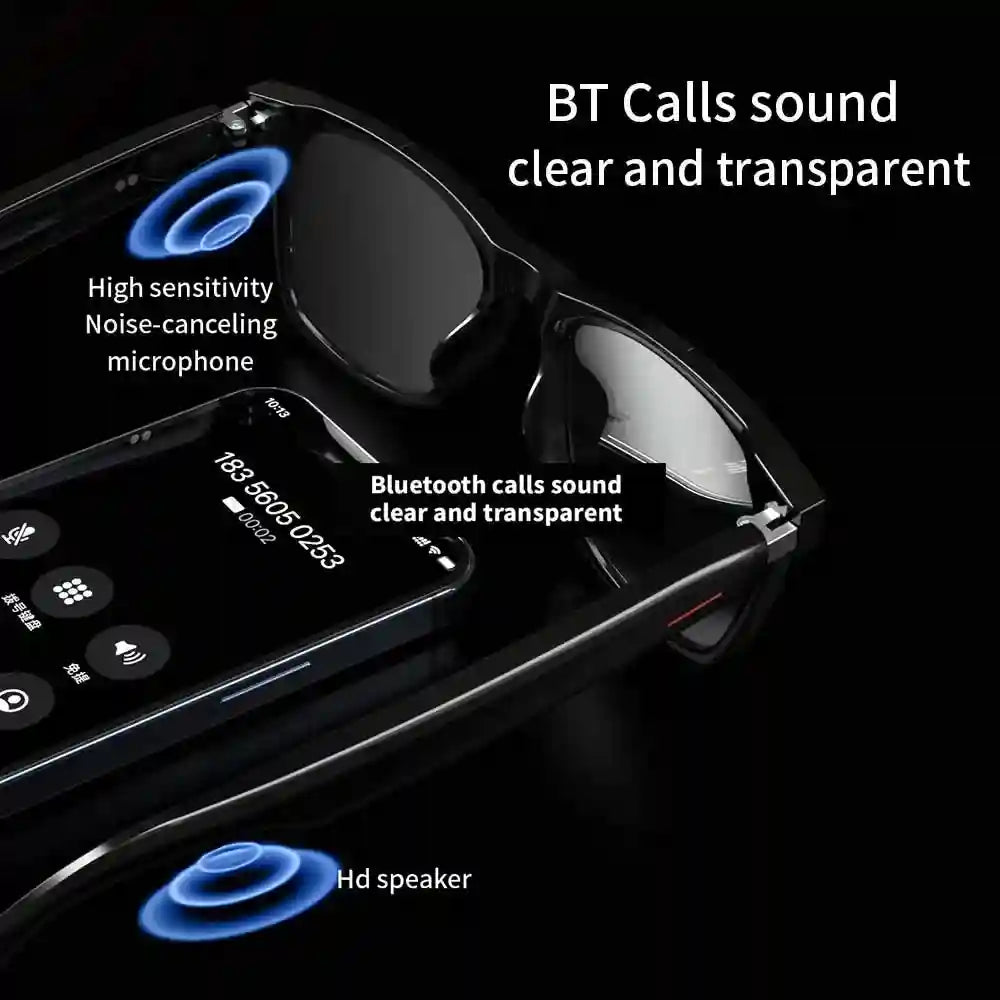E13 Smart Audio Sunglasses with Bluetooth 5.0 - Wireless Music & UV Protection Tidesmit
