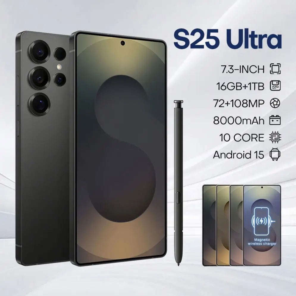 S25 Pro Max 5G Smartphone 16GB RAM 1TB Storage - White Tidesmit