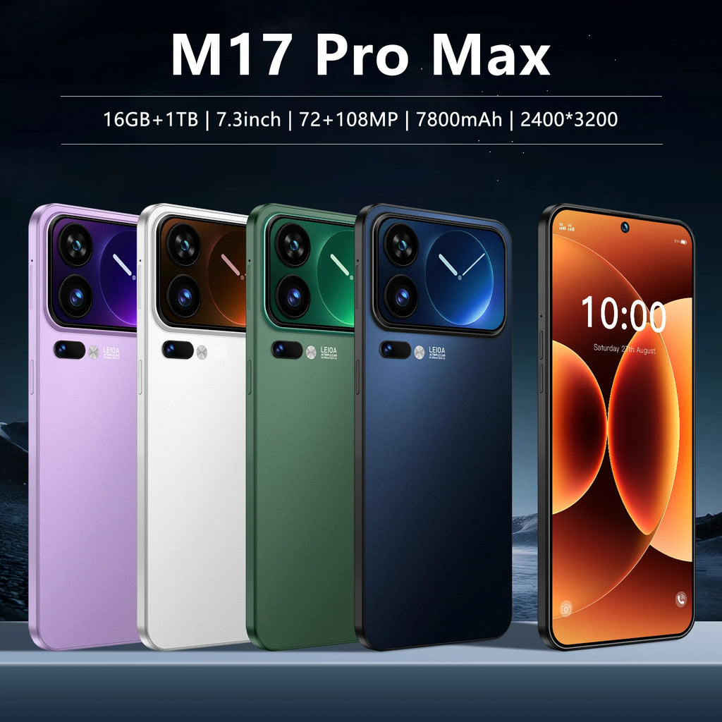 Android 15 5G Smartphone 7.3-inch 1TB 16GB RAM Unlocked Mobile Tidesmit