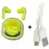 Wireless Sports Earbuds KP-B489 In-Ear Headphones by Tidesmit Yellow KP-B489 Tidesmit