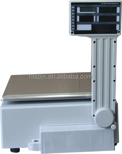 Commercial Electronic Table Top Weighing Scale Price Computing with Barcode Label Printing for  Supermarket Supplies