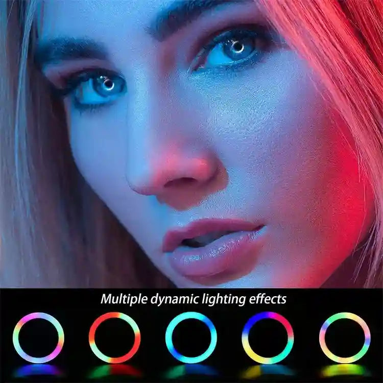 10 Inch LED Ring Light BR-10CRGB - Adjustable Content Creation Lighting Tidesmit