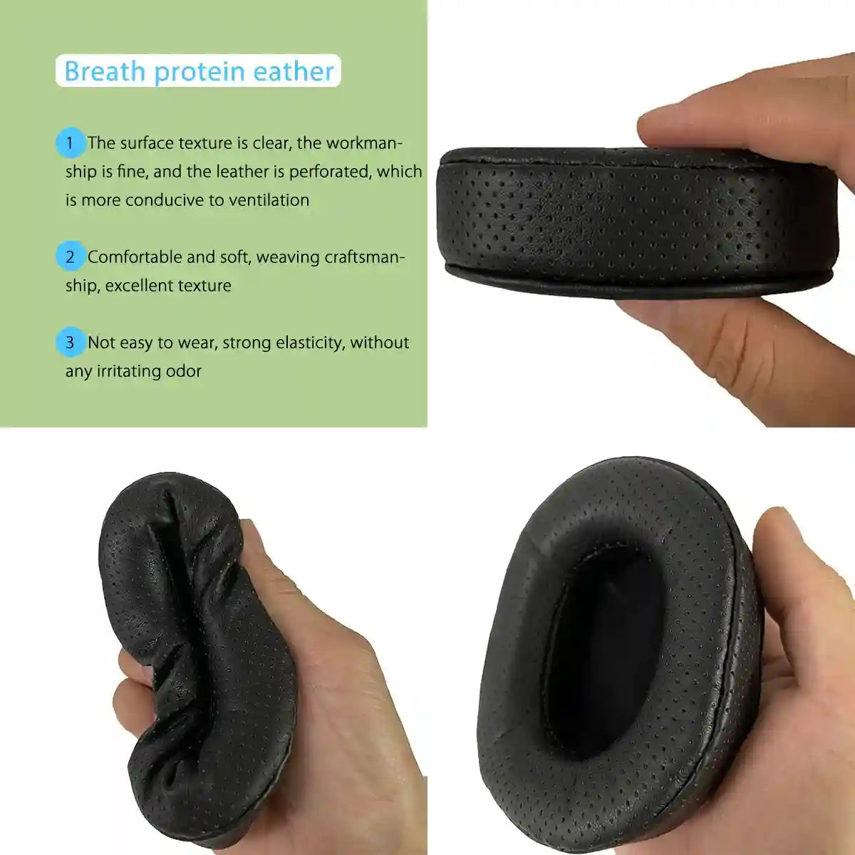 HyperX Cloud Replacement Ear Pads - Memory Foam Over-Ear Cushions Tidesmit