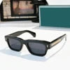High End Premium Shades Luxury Designer Sun Glasses Unisex Thick Square Acetate Branded Sunglasses for Men and Women