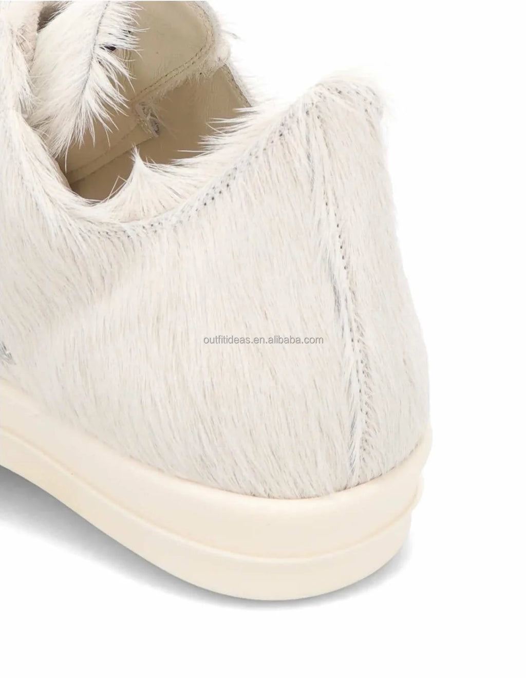 Size 48 Original 5 Eyelets Sneakers Unisex Luxury Design Jumbo Lace Low Top Sneakers for Men Hair Jumbo Lace Low White Sneakers