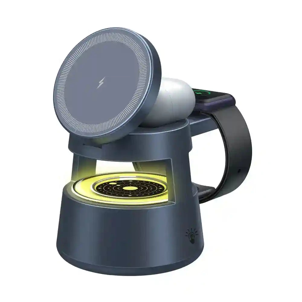 3-in-1 Wireless Charging Station - Qi Certified Multi-Device Fast Charger Tidesmit