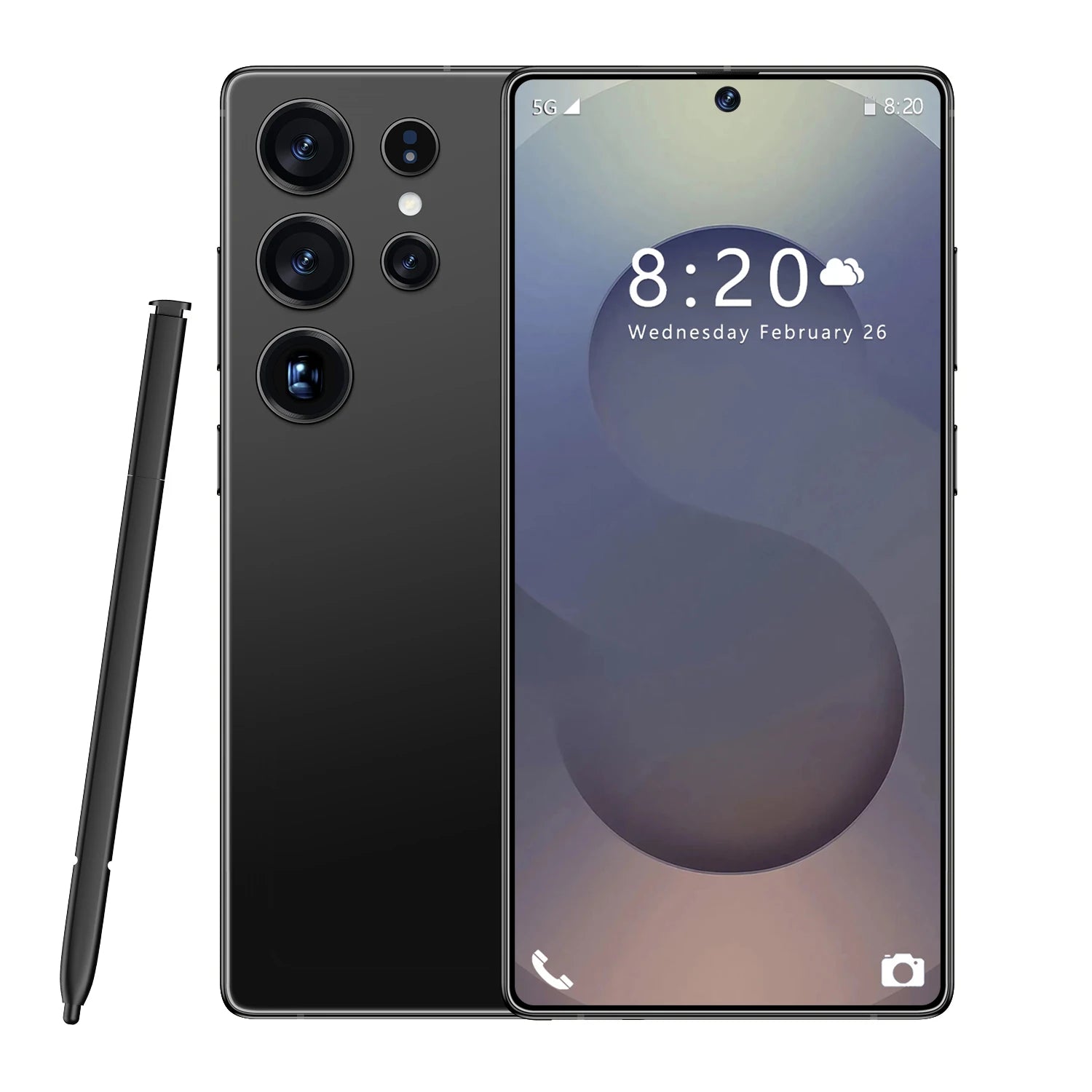 Android 16 5G Smartphone - 7.3 Inch AMOLED Display 16GB RAM 1TB Storage Black 16g Tidesmit