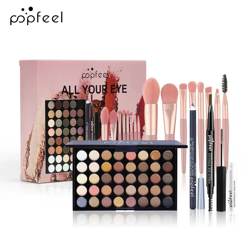 Professional Makeup Kit – All-in-One Salon-Quality Eyeshadow & Lipstick Set Professional Makeup Kits SET002A Tidesmit