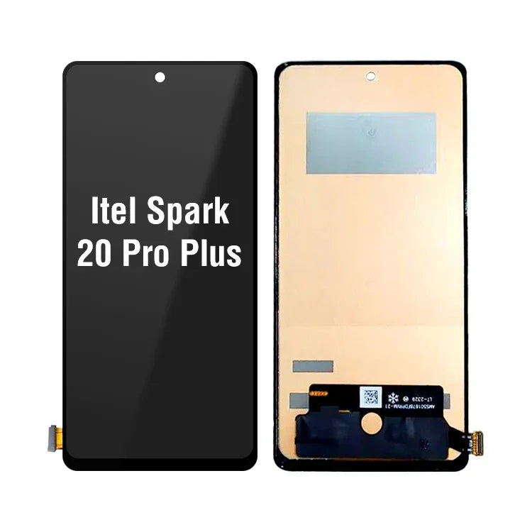 Tecno Spark 20 Pro Plus LCD Display Screen with Frame - Black TFT Tidesmit