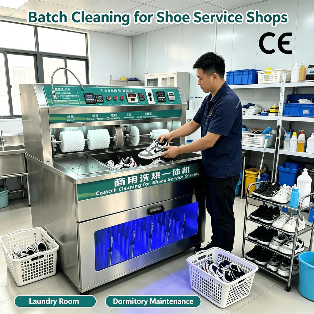 Industrial Strength Shoe Washer and Dryer for Commercial Use Coin Operated