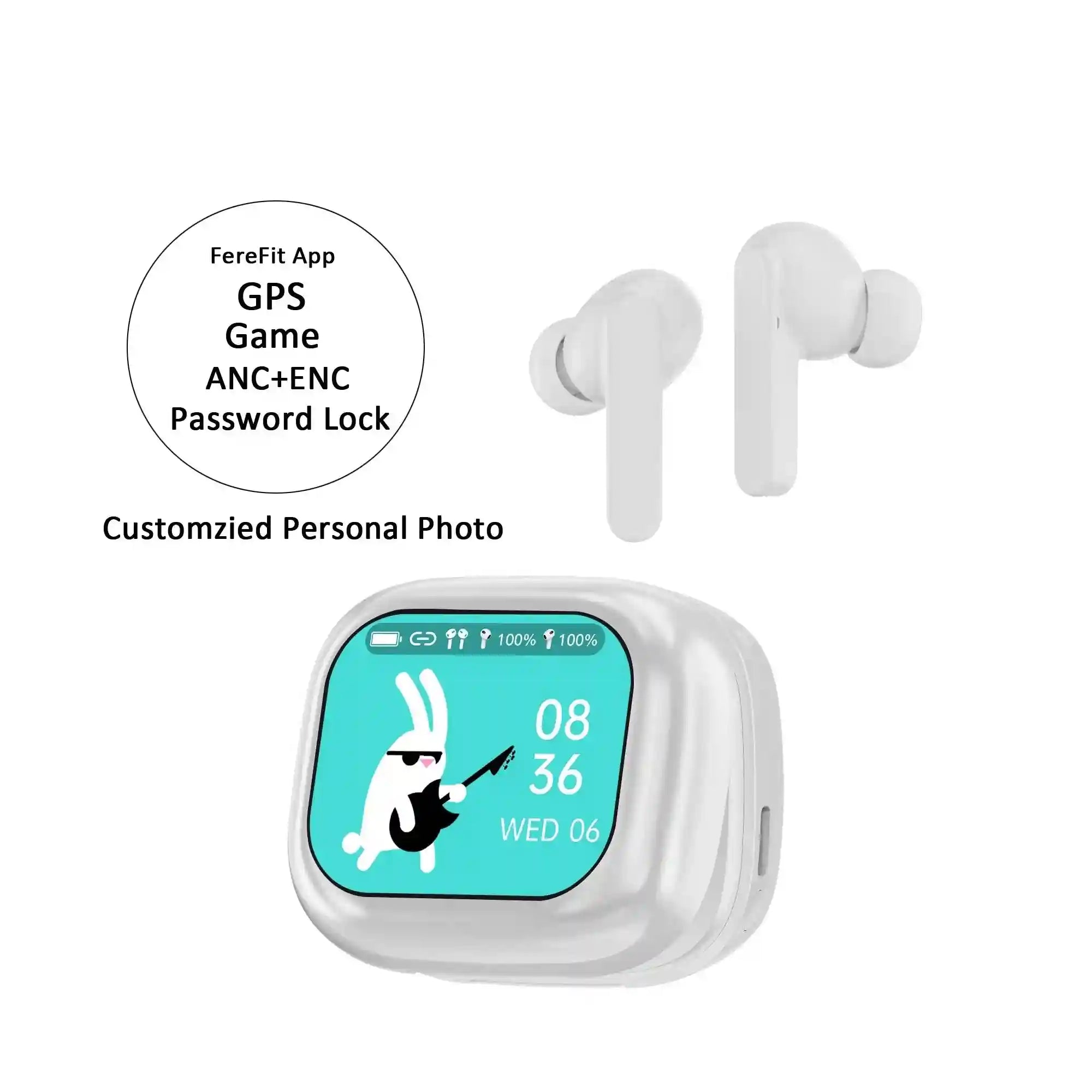 Wireless Earbuds WT-7 with ANC & ENC Noise Cancelling - Tidesmit Tidesmit
