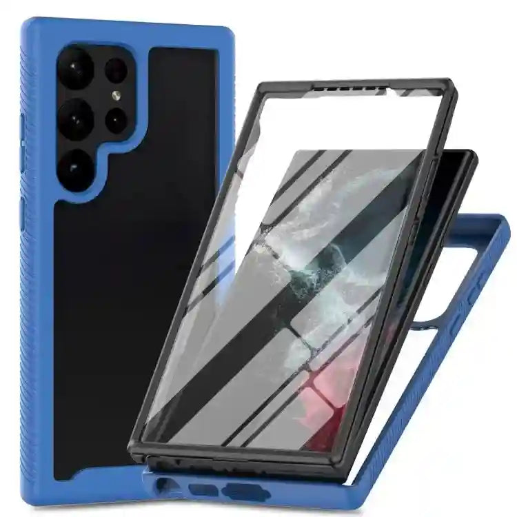 Samsung Galaxy S23 Ultra Hybrid Shockproof Case - Durable Slim Protection Dark Blue OPP Bag For Samsung Galaxy S23 Ultra