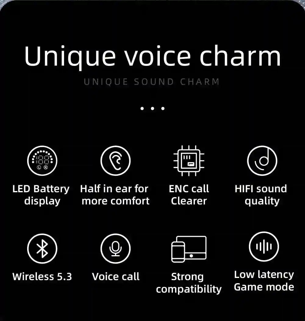 Wireless Earbuds Bluetooth 5.3 In-Ear TWS Tidesmit SX-25 Audio Tidesmit