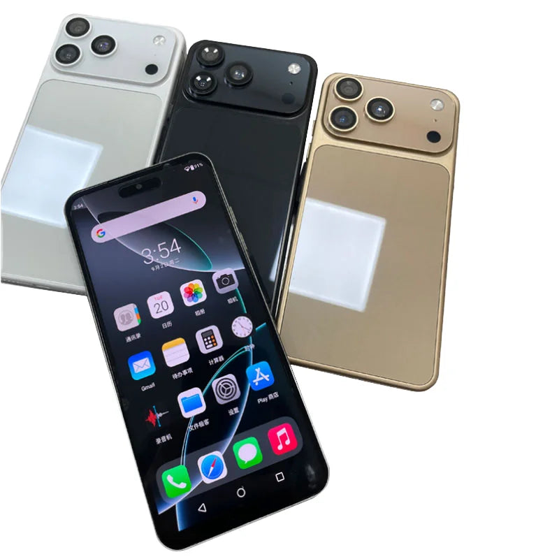 2025 Newest I17 Pro Max 7.3\" Smartphone 8GB+256GB 5G 108MP Camera 7800mAh Android 14 NFC Octa Core LTE HD French German Spanish