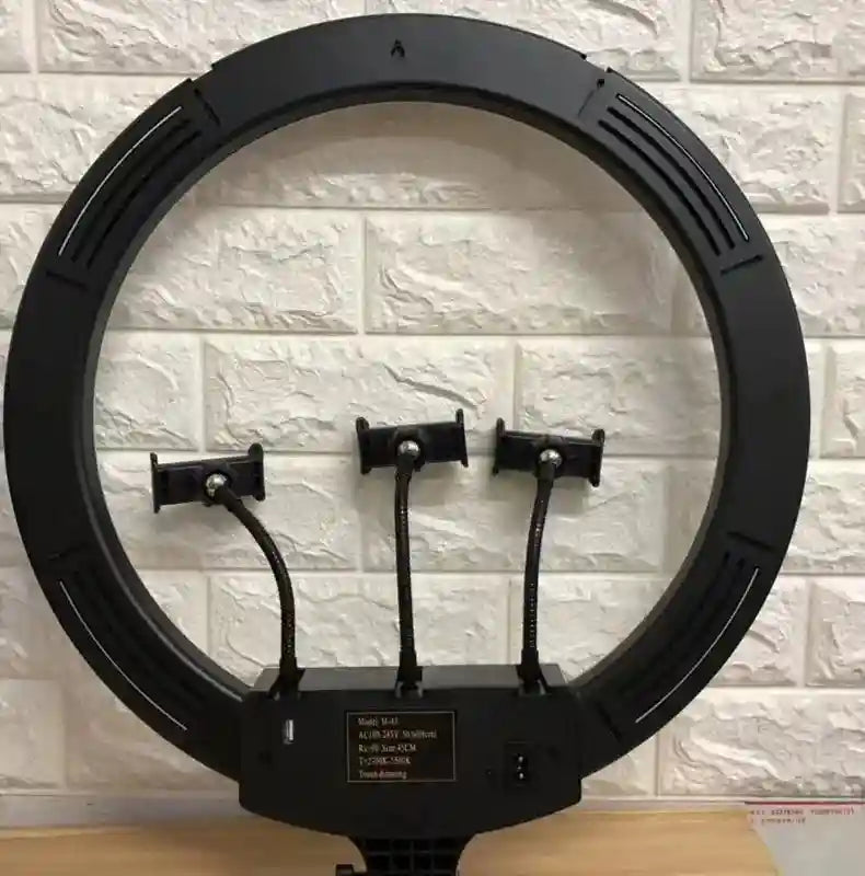 18 Inch LED Ring Light with Stand - Adjustable 45cm Studio Lighting Tidesmit