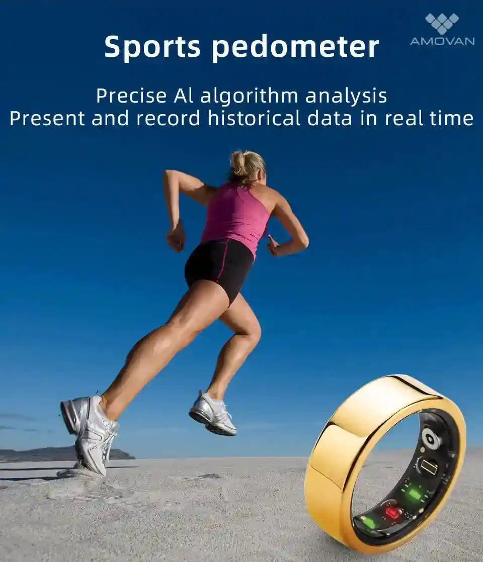 Smart Health Ring NR01-2 - Biometric Wellness Tracker Tidesmit