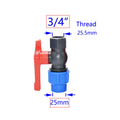 20/25/32/40/50mm PE Tube Quick Connector Elbow Tee Water Splitter Plastic Ball Valve Coupler Farm Irrigation Water Pipe Fittings