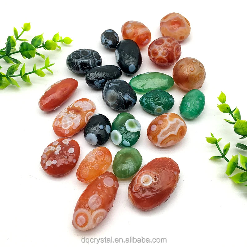 New Rare High Quality Natural Crystal Healing Gobi Eye Stones Raw Gobi Agate Eye Gemstone Tibet Eye Stone for Jewelry Marking