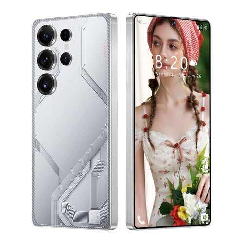Tidesmit S26 Ultra 5G Android Smartphone with 12GB RAM, 512GB ROM, and 7.3 Inch HD display and stylus included.