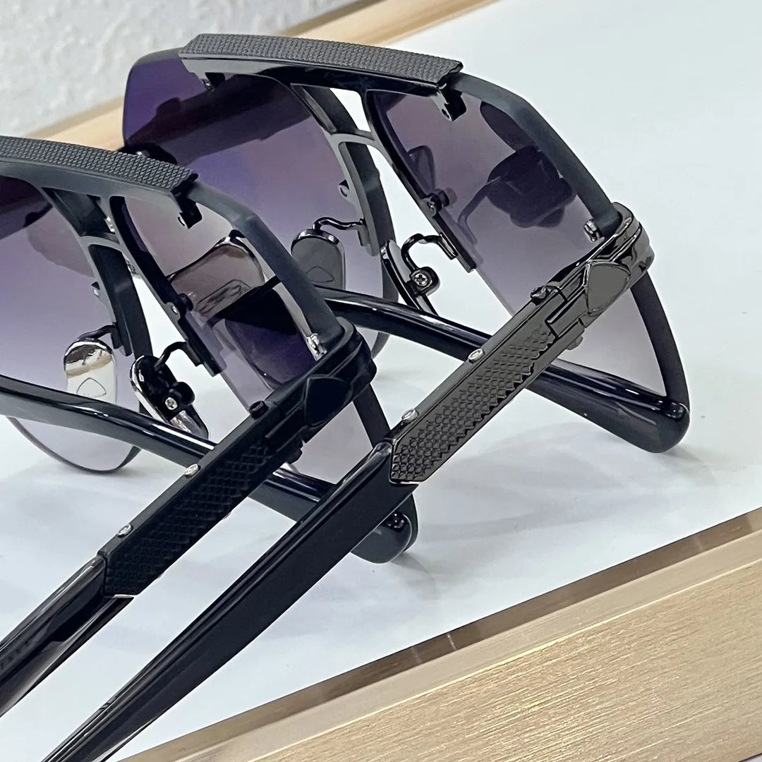 BIZSTER Luxury Frameless Fashion Toad Shaped Sunglasses UV400 Optical Casual Unisex Outdoor Use Model 6024