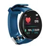 D18 Waterproof Smartwatch Fitness Tracker with Heart Rate Monitor Blue D18 My Store