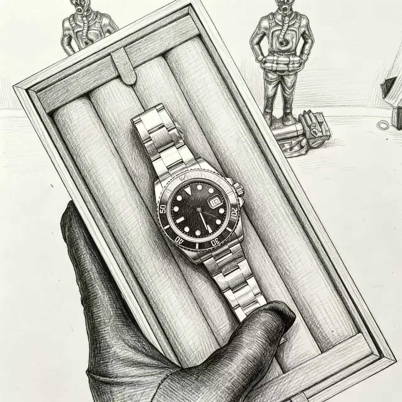 VS Factory Designer 5A+customized Stainless Steel 3235 Mechanical Watch with Night Light Function, Sports Diving Gift Watch