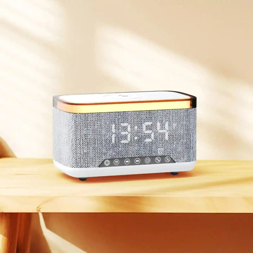 Wireless Charger Alarm Clock: Qi Certified RGB Speaker & Fast Charging Tidesmit