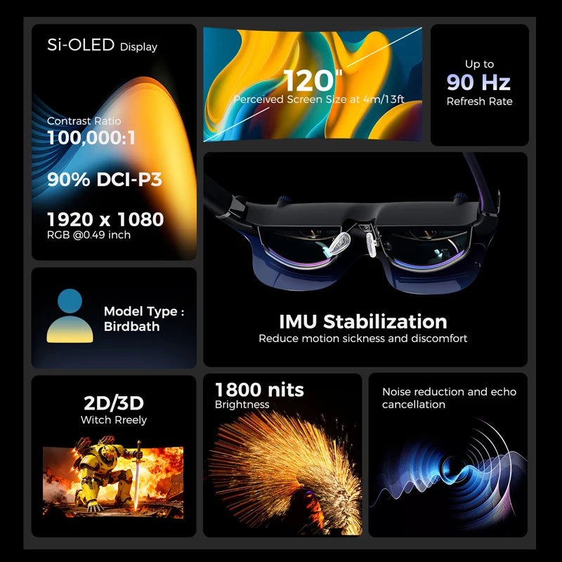 Android Ar Xr Smart Glasses Industrial Durable Professional Real Time Data High Resolution Display Ergonomic Ar Xr Tool