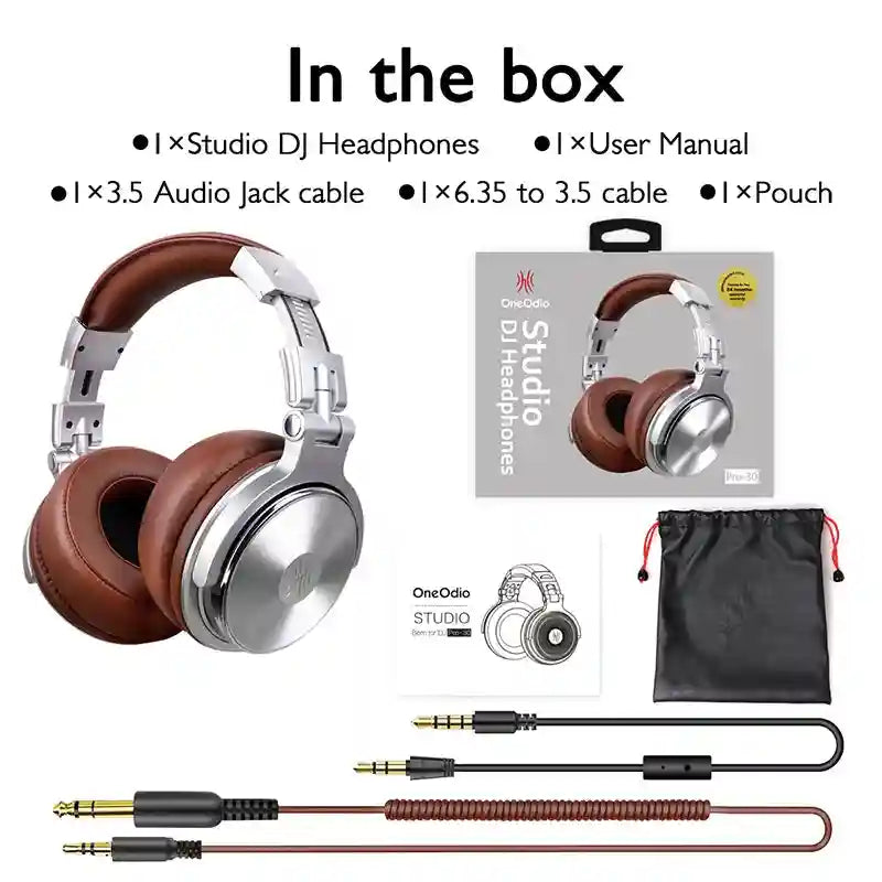 Studio Monitor Wired Headphones - High-Res Audio Pro-10/50 Series Tidesmit