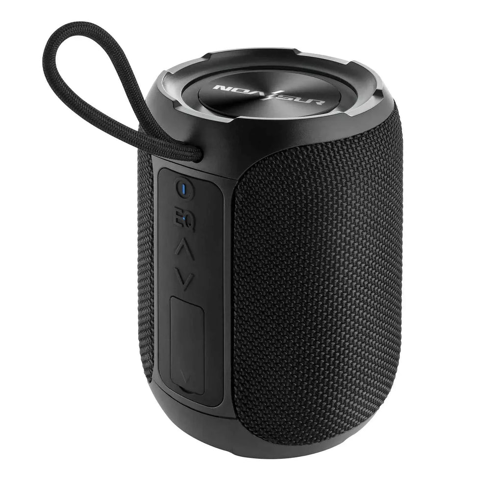 Portable Bluetooth Speaker with 360 Sound & IPX7 Waterproof Rating (Black) Black Plastic+Fabric My Store