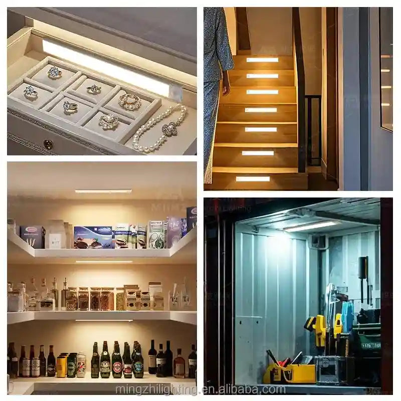 Motion Sensor Under Cabinet LED Light - Rechargeable Smart Home Lighting Tidesmit