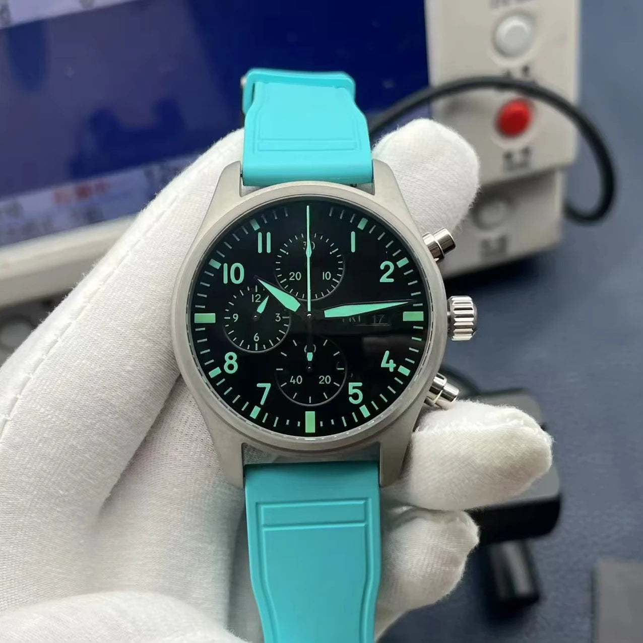 Top Luxury Luminous Mechanical Watch Sapphire Automatic Movement Multifunctional Wristwatch Suitable for Business Sports Watch
