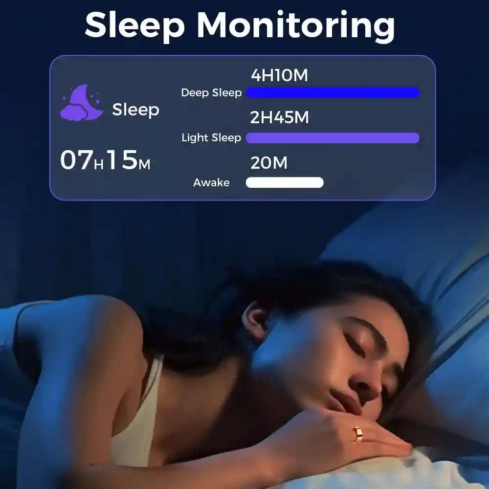 Tidesmit Smart Health Ring VR11 - Waterproof Fitness Tracker & Monitor Tidesmit