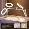Ring Light with Phone Holder and Adjustable Overhead Stand Model F5 White(ZHSP-00001091) F5 Tidesmit