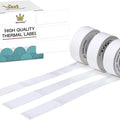 White thermal label paper roll, square labels, 14x40mm