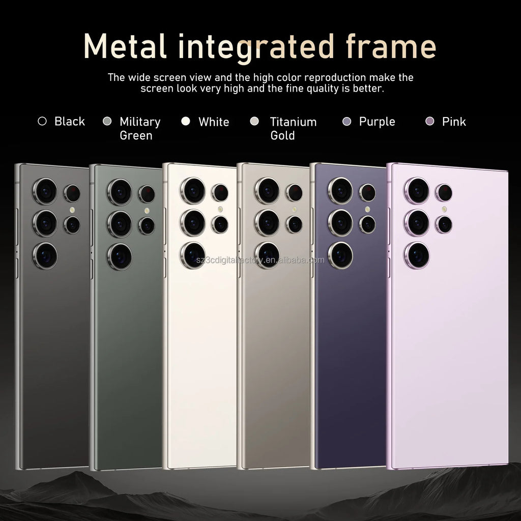 S25 Ultra 5G Smartphone 48+108MP Dual Sim Phone 16GB+1TB Deca Core CPU Smart Gaming Cellphone Global Version Mobile Phones