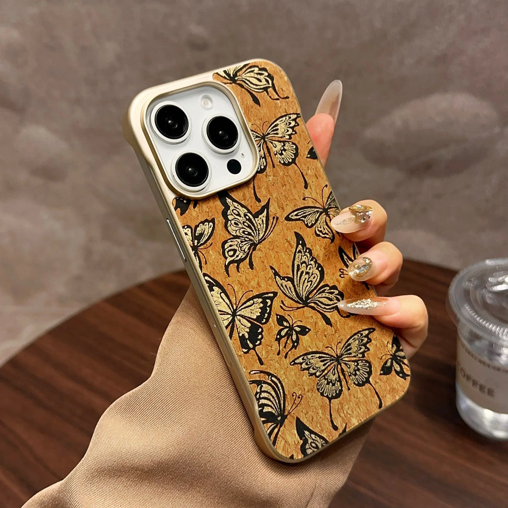 Magnetic Wireless Charging Case for iPhone 16 - Cork Green Tidesmit