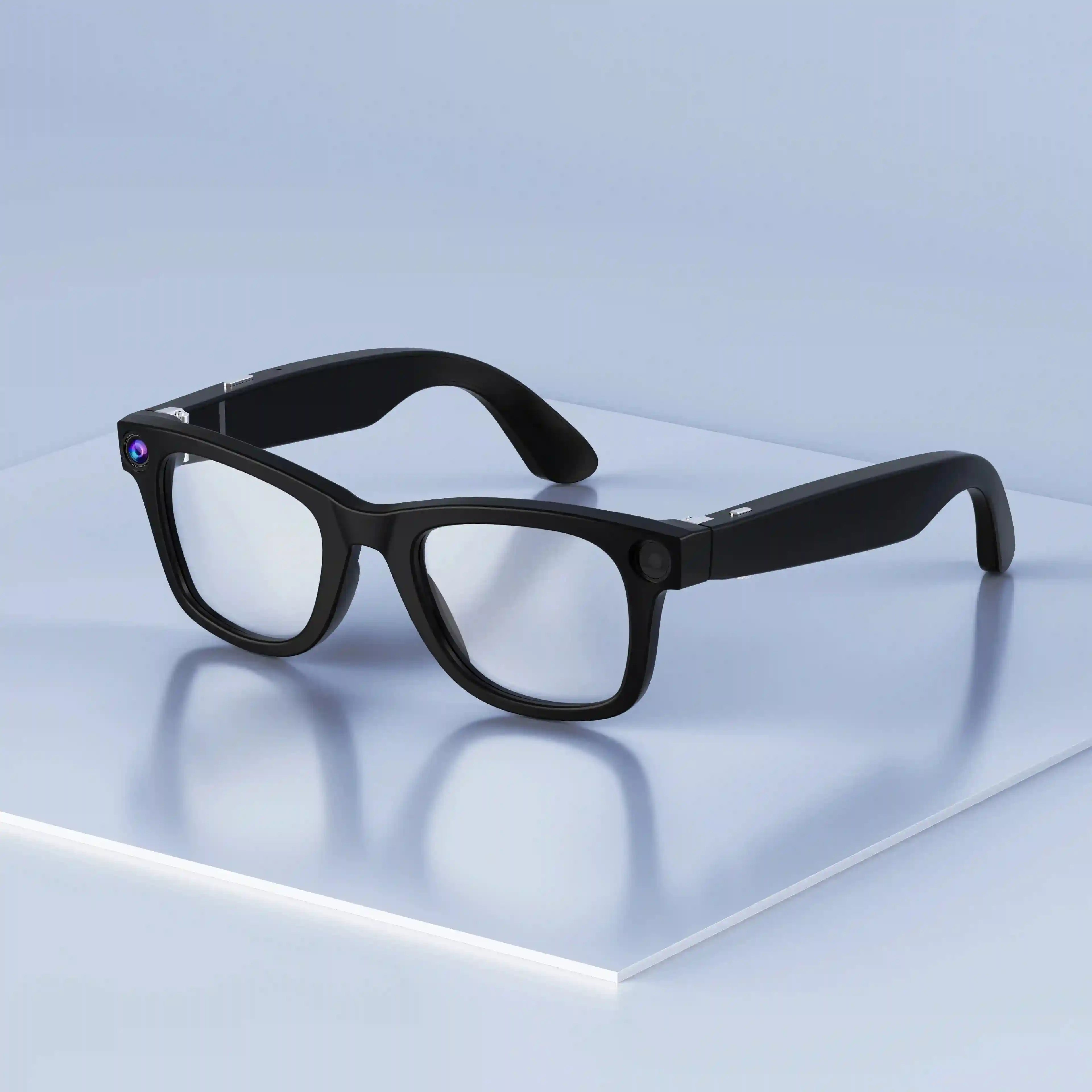 Smart Glasses with Integrated Camera, Music and Translation - Tidesmit G300 black Tidesmit
