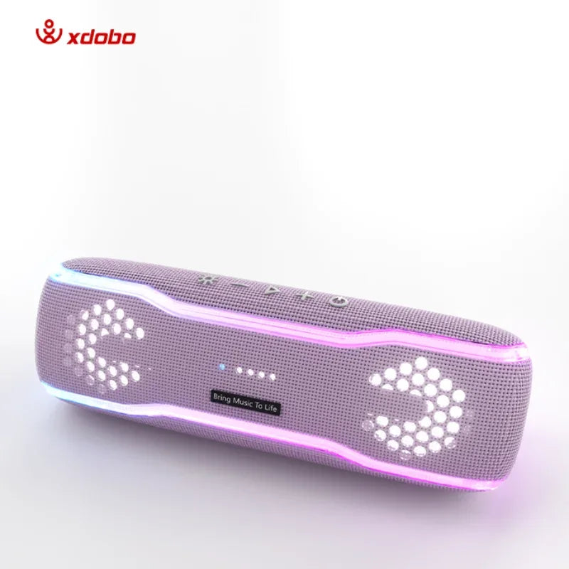 Portable Bluetooth Speaker 30W Waterproof IPX7 RGB LED - Black My Store