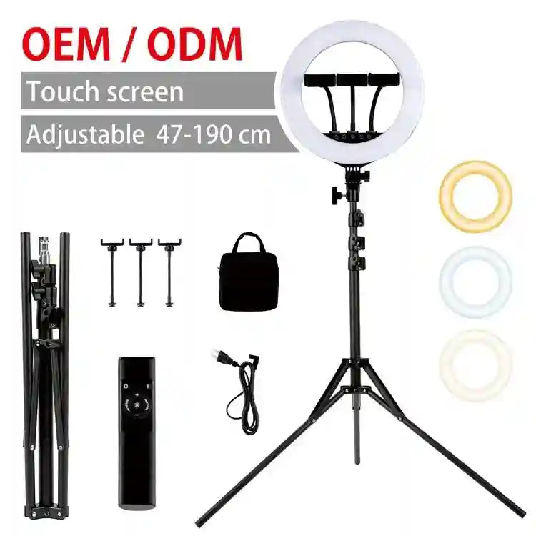 21 Inch LED Ring Light with 200cm Tripod Stand for Content Creators Tidesmit