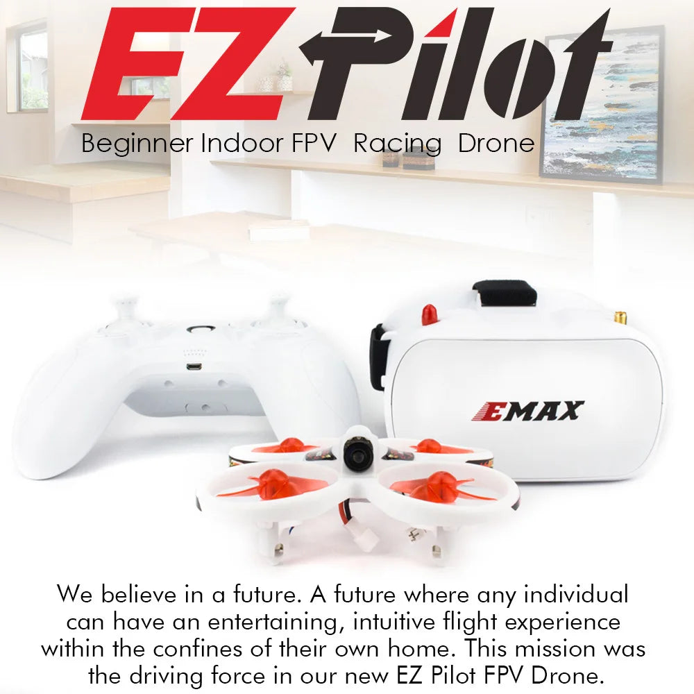 FPV Racing Drone RTF Beginner Kit 82mm - Fast Indoor Stability Tidesmit