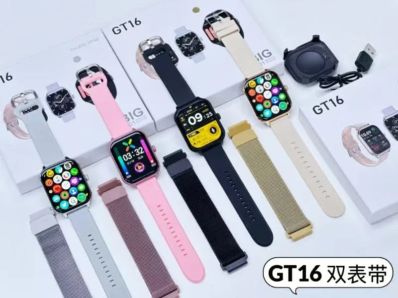 GT16 Fitness Tracker Smart Watch - 2.01 Inch Waterproof Display My Store