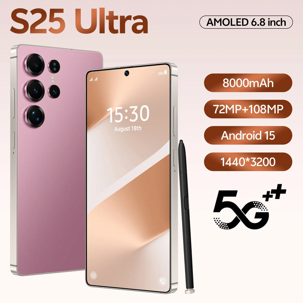 S25 Ultra 5G Smartphone 16GB RAM 1TB Storage - Dual SIM Android Tidesmit