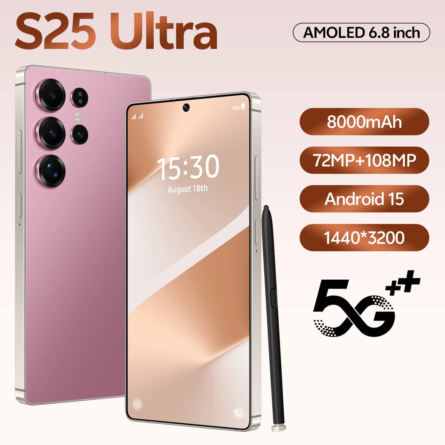S25 Ultra 5G Smartphone 16GB RAM 1TB Storage - Dual SIM Android Tidesmit